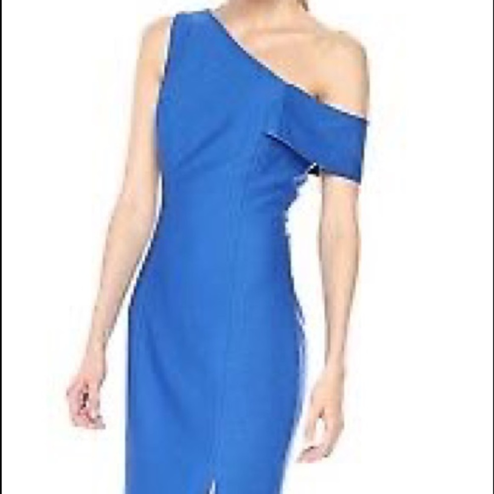 Jax black label blue sleeveless dress